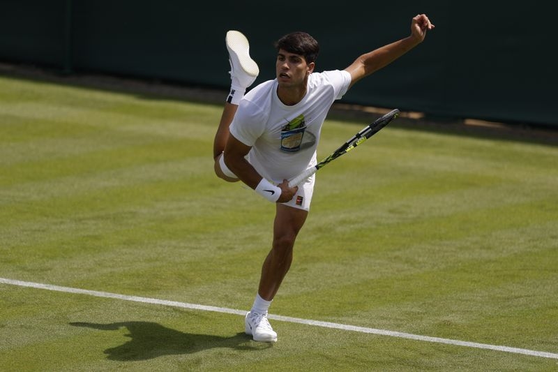 Tennis-'I really want to win': Confident Alcaraz targets rare Wimbledon three-peat
