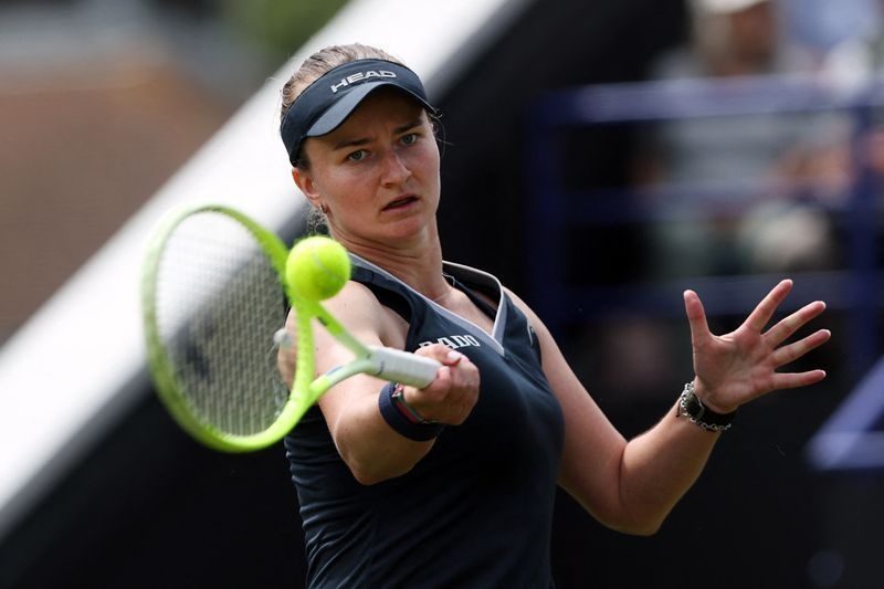 Tennis-Krejcikova relishing return as Wimbledon champion despite injury scare