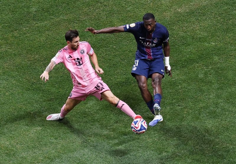 Soccer-Ruthless PSG cruise past Inter Miami 4-0 to reach Club World Cup quarters
