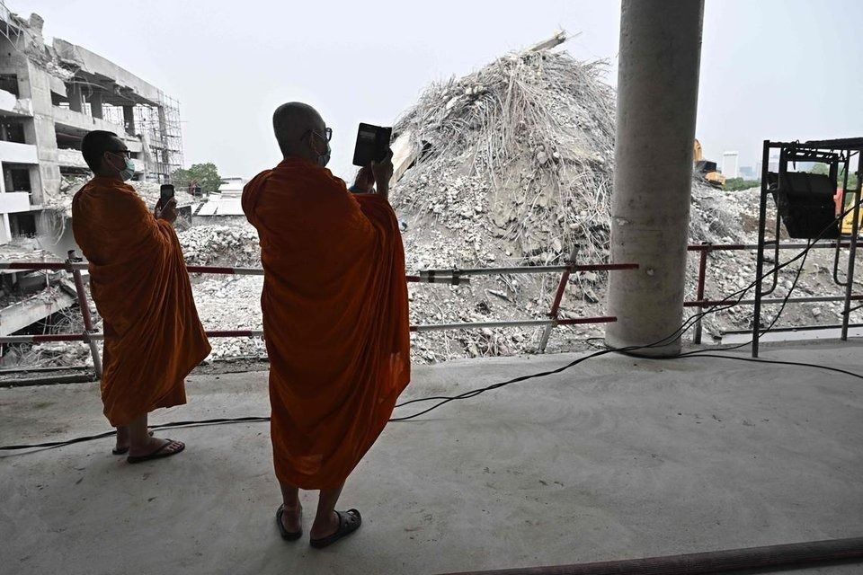 Bangkok building collapsed after Myanmar quake due to construction, design flaws, probe shows