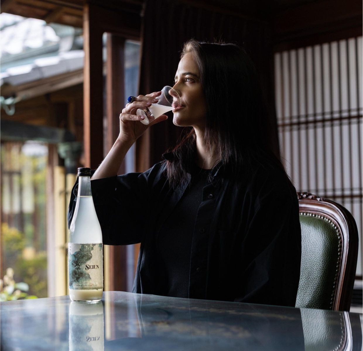 Actress Eva Green develops new sake with a lower alcohol content