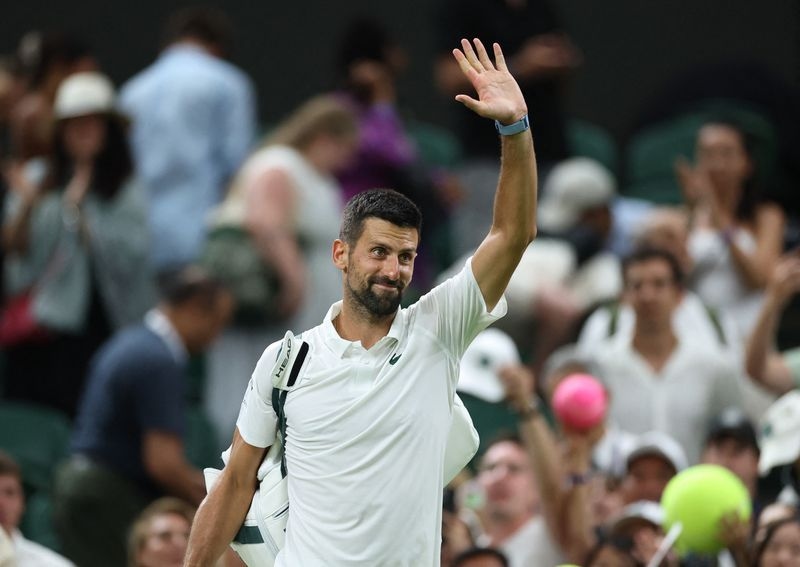 Tennis-Djokovic faces Evans test at Wimbledon, Rybakina takes on Sakkari