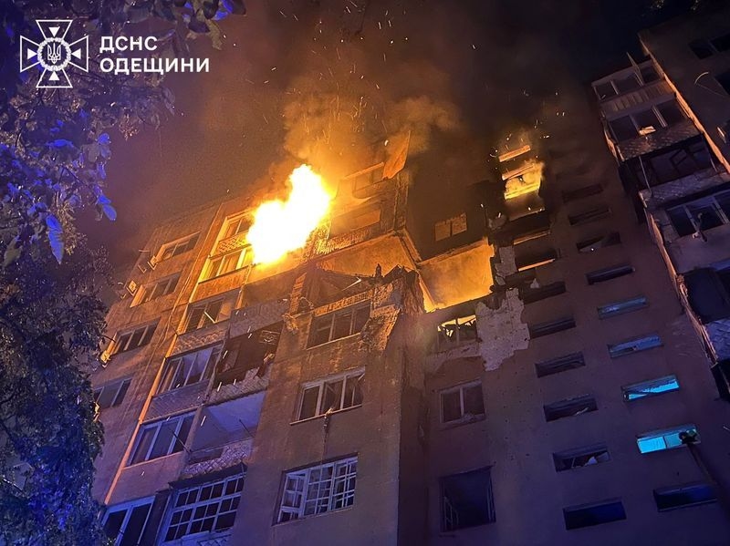 Two children among five injured in Russia's air attack on Odesa, Ukraine says