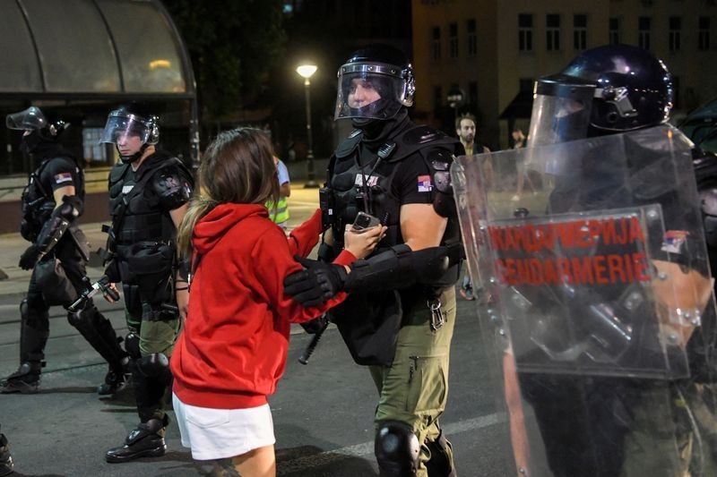 Serbian police detain 79 people in crackdown on protests