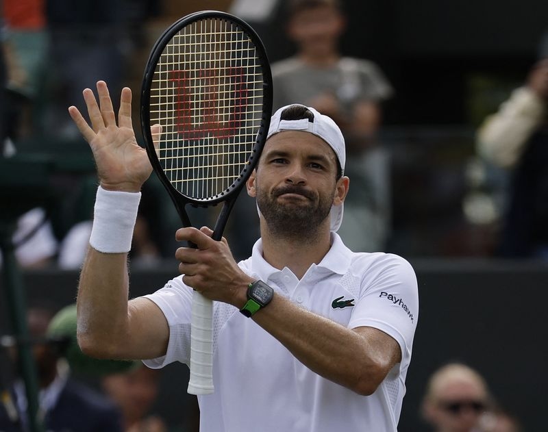 Tennis-One for the purists as Dimitrov beats Moutet to reach third round