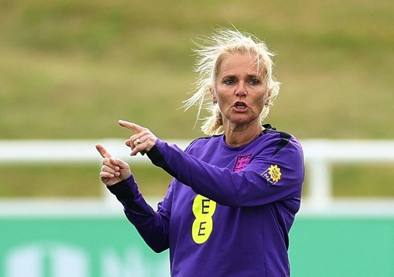 Soccer-Wiegman says she has grown into role as England boss as game has changed