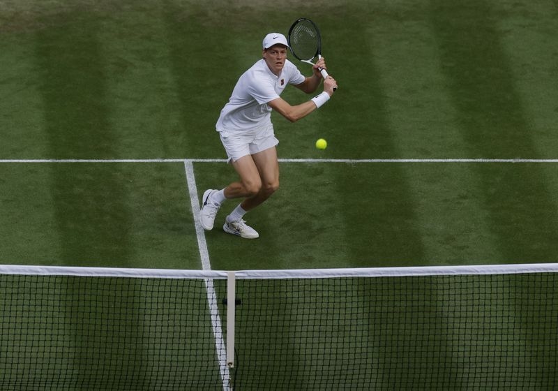 Tennis-Sinner thrashes Vukic to roar into Wimbledon third round