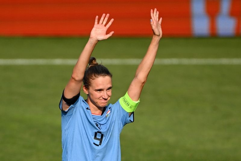 Soccer-Usually stoic Miedema emotional after goalscoring milestone