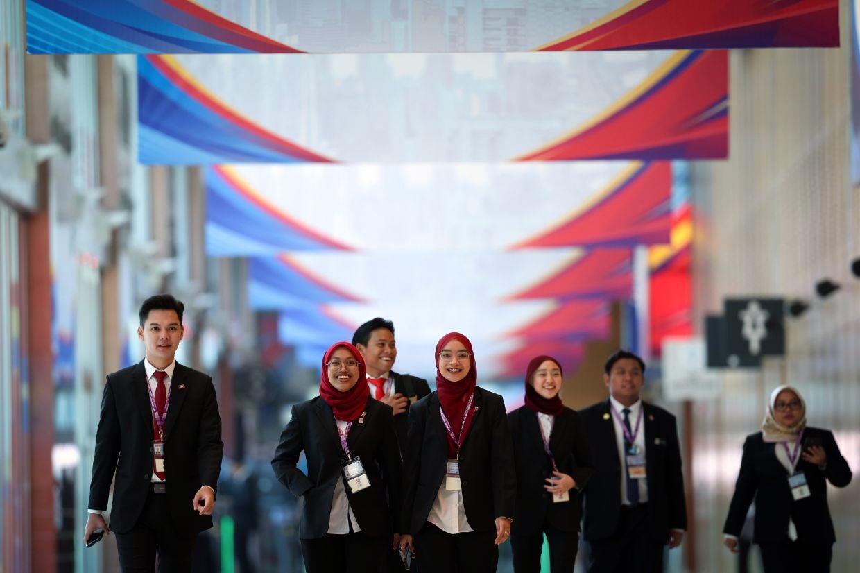 Foreign ministers arrive in Kuala Lumpur ahead of much much-anticipated 58th AMM which kicks off on Tuesday (July 8)