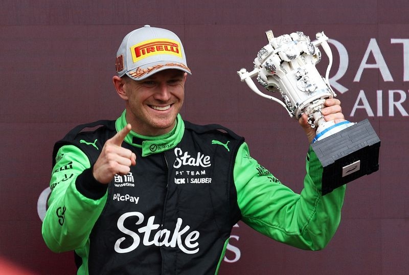 Motor racing-Hulkenberg's podium will boost belief in Sauber, says Wheatley
