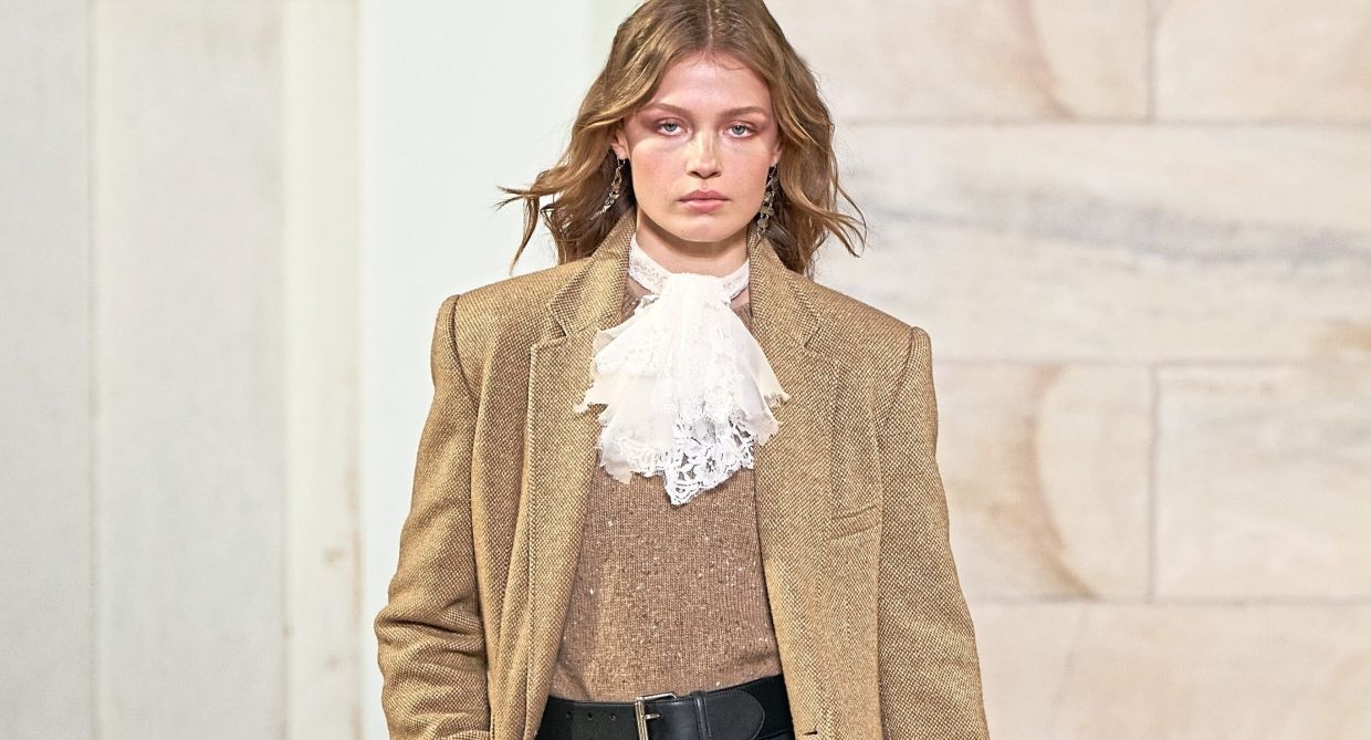 Slim, sequinned, silky: Scarves and neckerchiefs steal the fashion spotlight