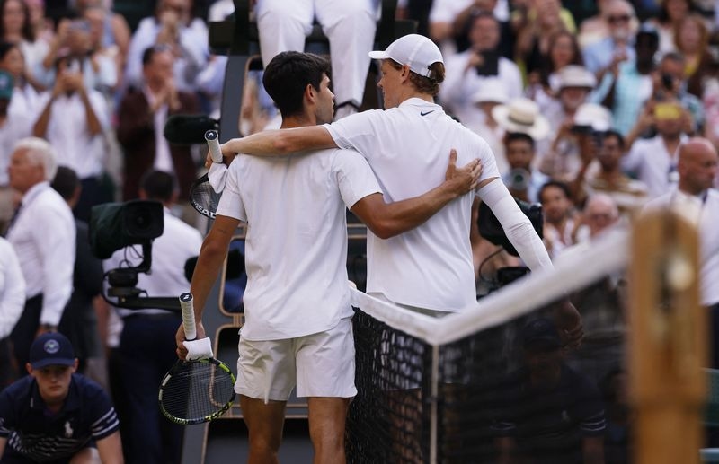 Tennis-Alcaraz says Sinner rivalry is a class apart
