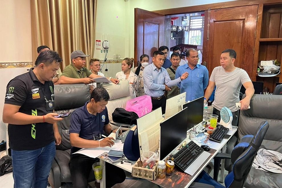 Vietnamese online scammers busted in Sihanoukville