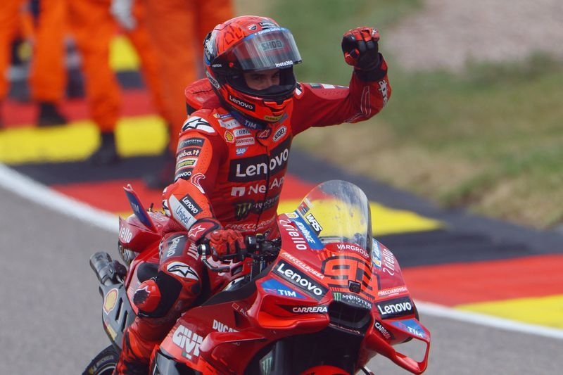 Motorcycling-Ducati's Marquez wins Czech GP sprint after penalty scare