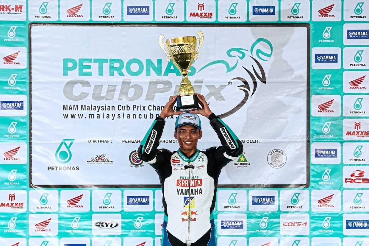 Petronas' Afif savours his third win in Cub Prix Championship