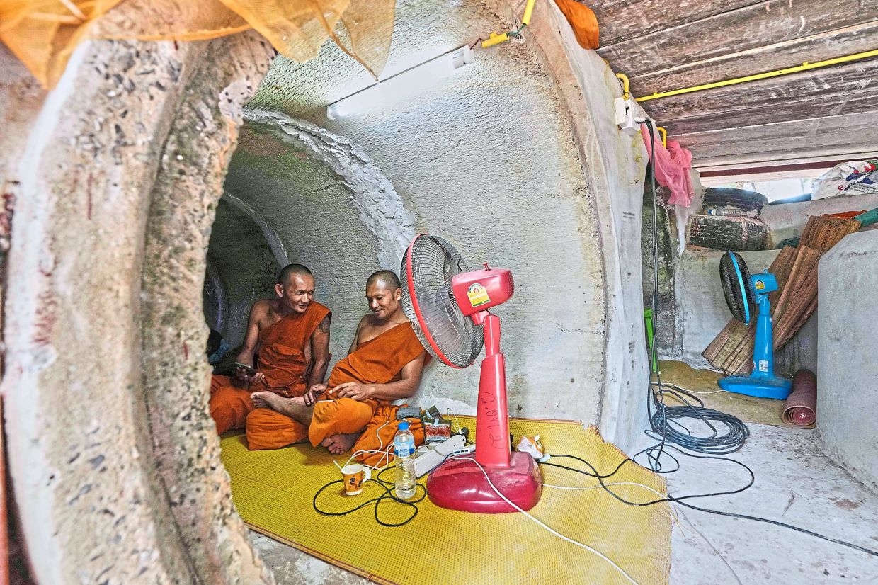 Monks and volunteers offer respite