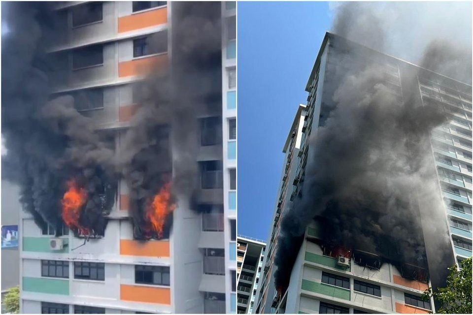 Three taken to hospital after fire breaks out in Toa Payoh flat