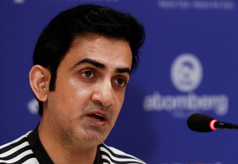 Cricket-India head coach Gambhir clashes with ground staff during pitch inspection