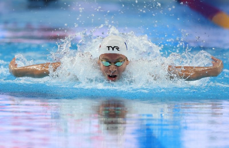 Swimming-Marchand smashes 200 individual medley world record at world championships