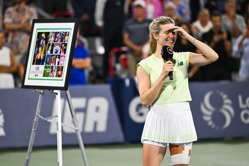 Tennis-Full circle moment for Bouchard as Canadian ends career on home soil