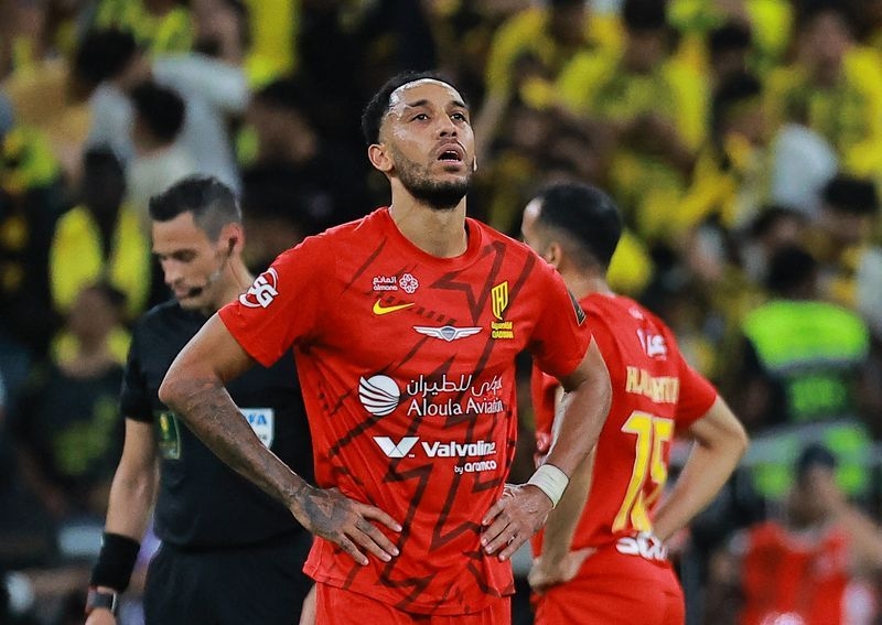 Soccer-Marseille re-sign Aubameyang after one-year Al-Qadsiah spell