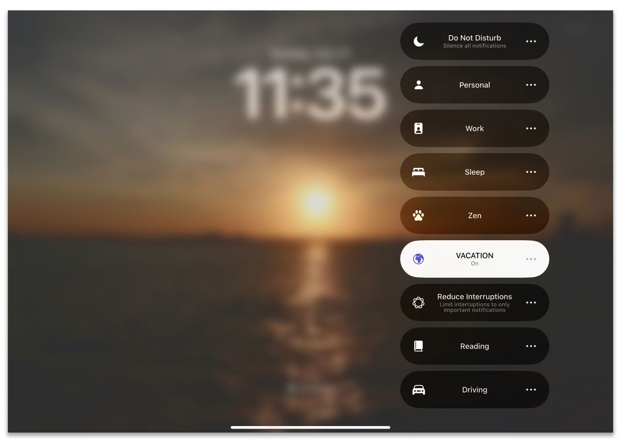 How to put your phone in vacation mode