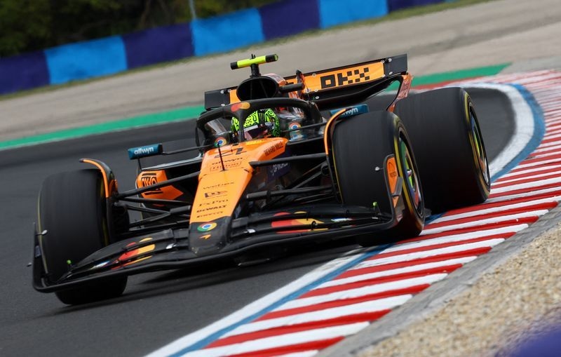 Motor racing-Norris leads McLaren one-two in first Hungarian practice