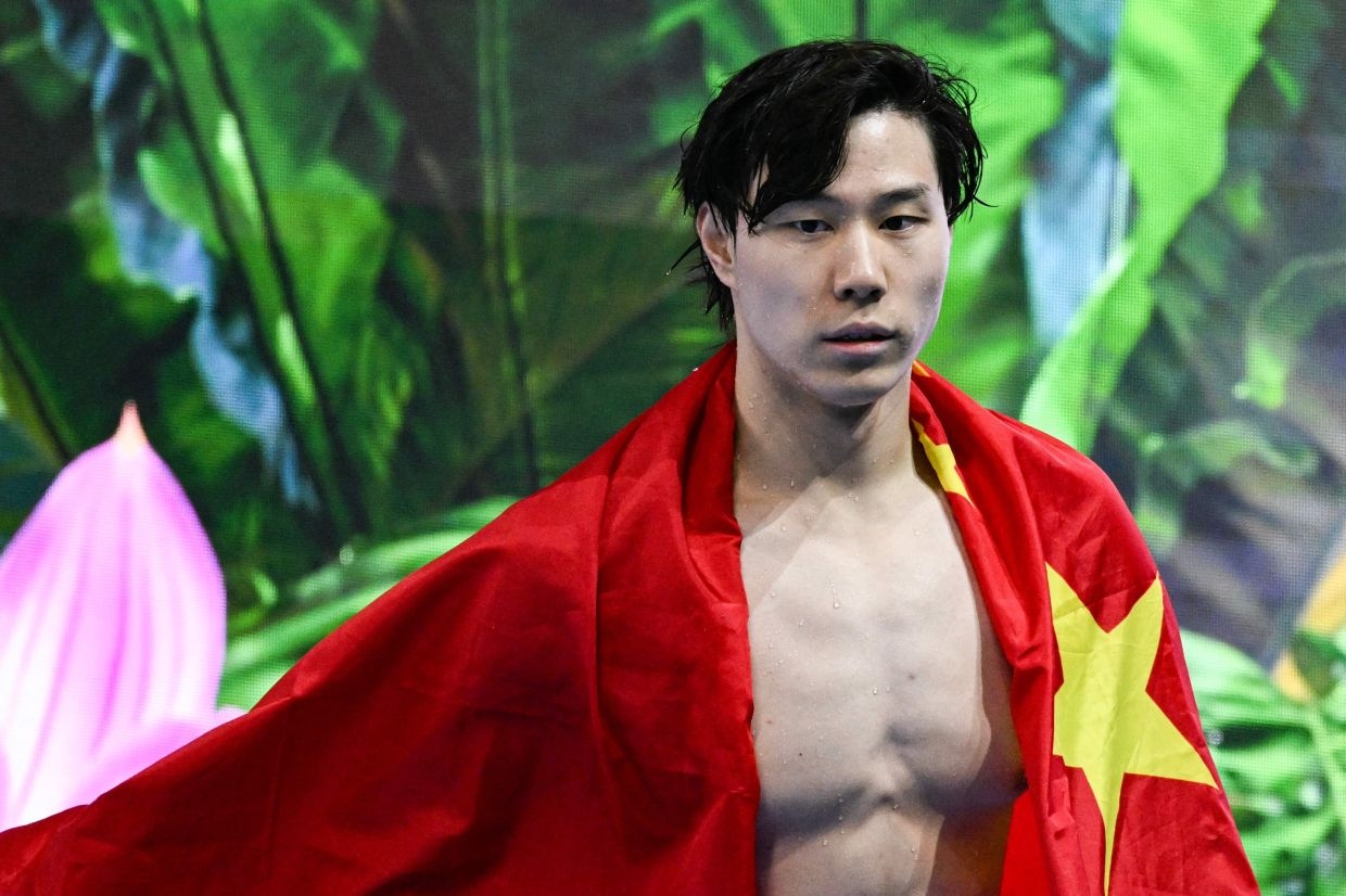 China's Qin Haiyang milks 'miracle' second breaststroke gold at swim worlds