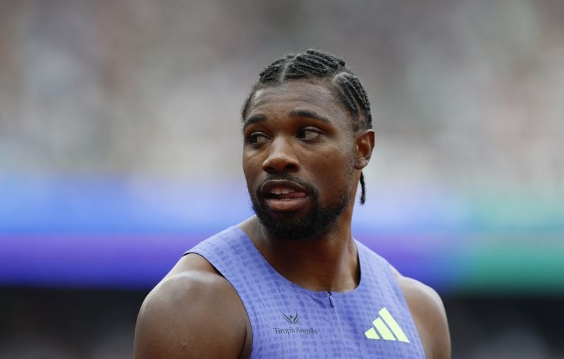 Athletics-Lyles clocks world's fastest 200m this year in heated U.S. trials race