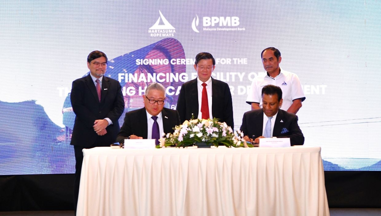 BPMB, Hartasuma ink RM367.2mil deal for Penang Hill cable car project
