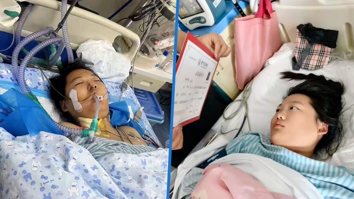 China coma girl with heart infection wakes up when shown college acceptance letter