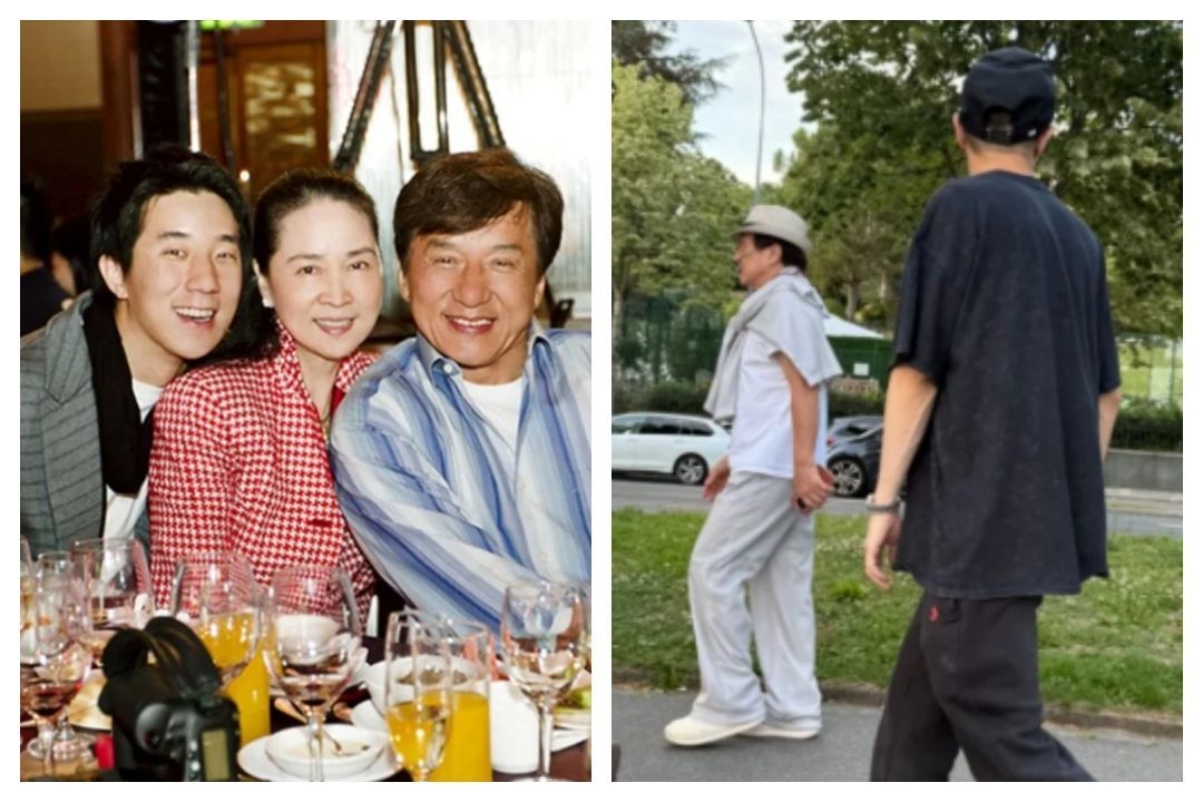 Jackie Chan makes rare appearance with 42YO son Jaycee in Switzerland