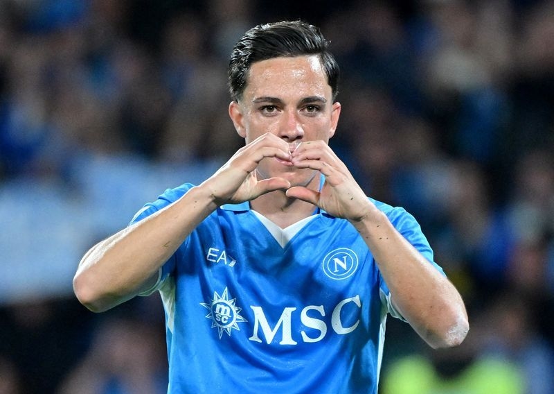 Soccer-Atletico sign Italy forward Raspadori from Napoli