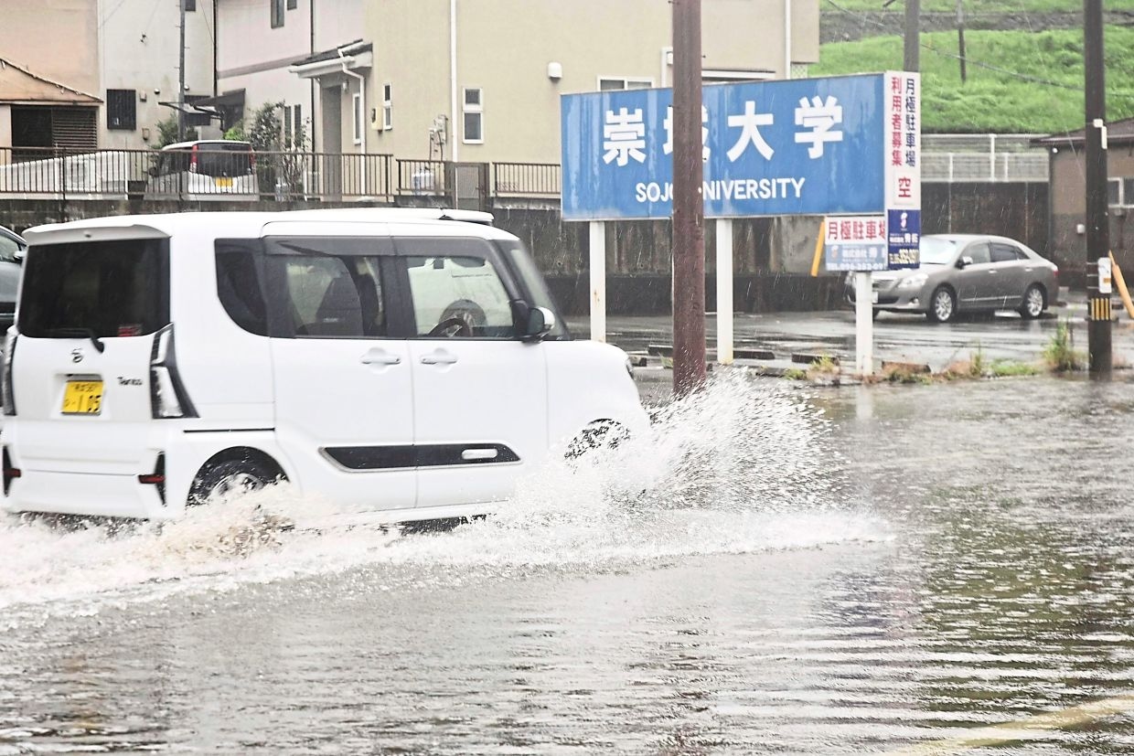 Torrential rains batter Kyushu