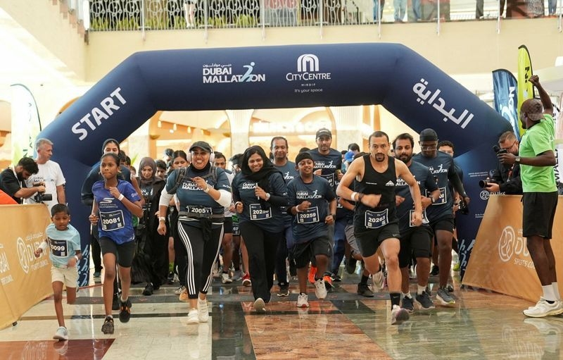 Dubai runners beat the heat at city's first Mallathon