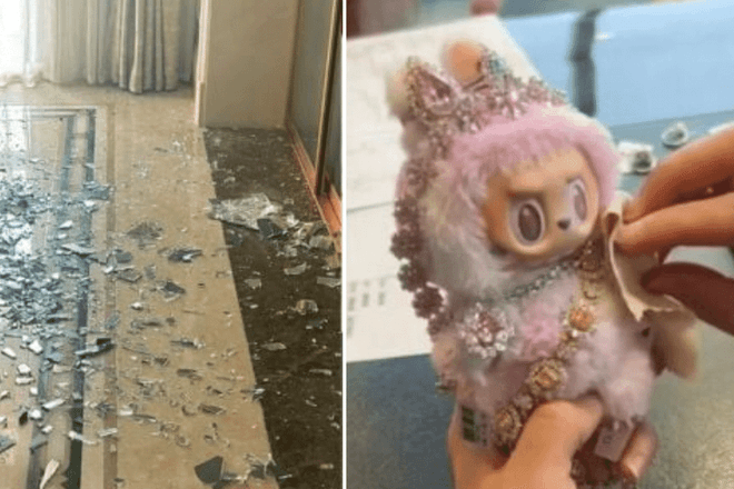 Boy wrecks home after not getting Labubu doll