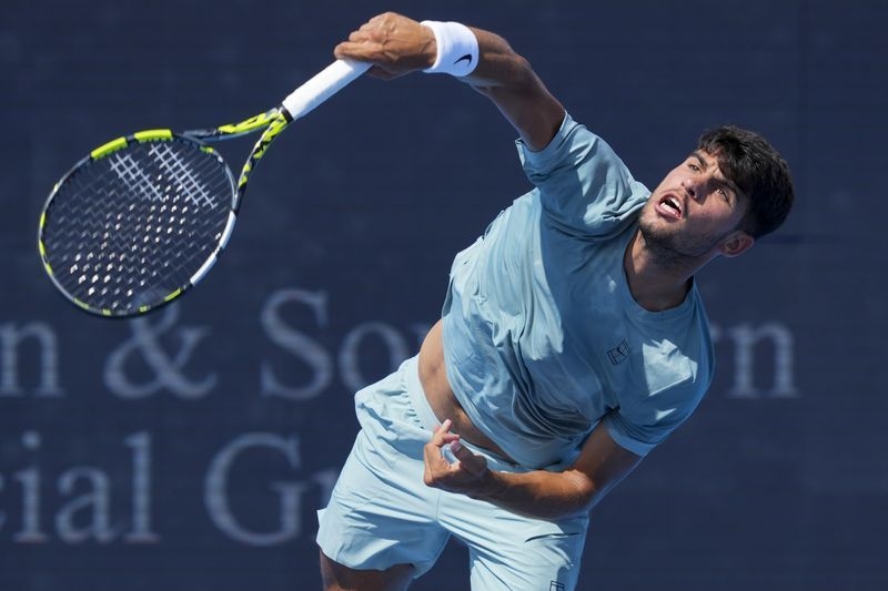 Tennis-Alcaraz eases past Medjedovic in Cincinnati for 50th win of the season