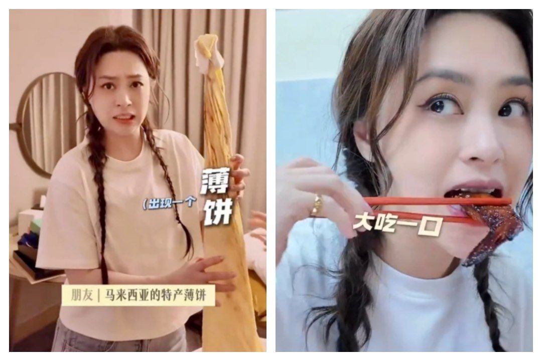 Singer Gillian Chung tries roti tisu, enjoys grilled chicken wings at Jalan Alor
