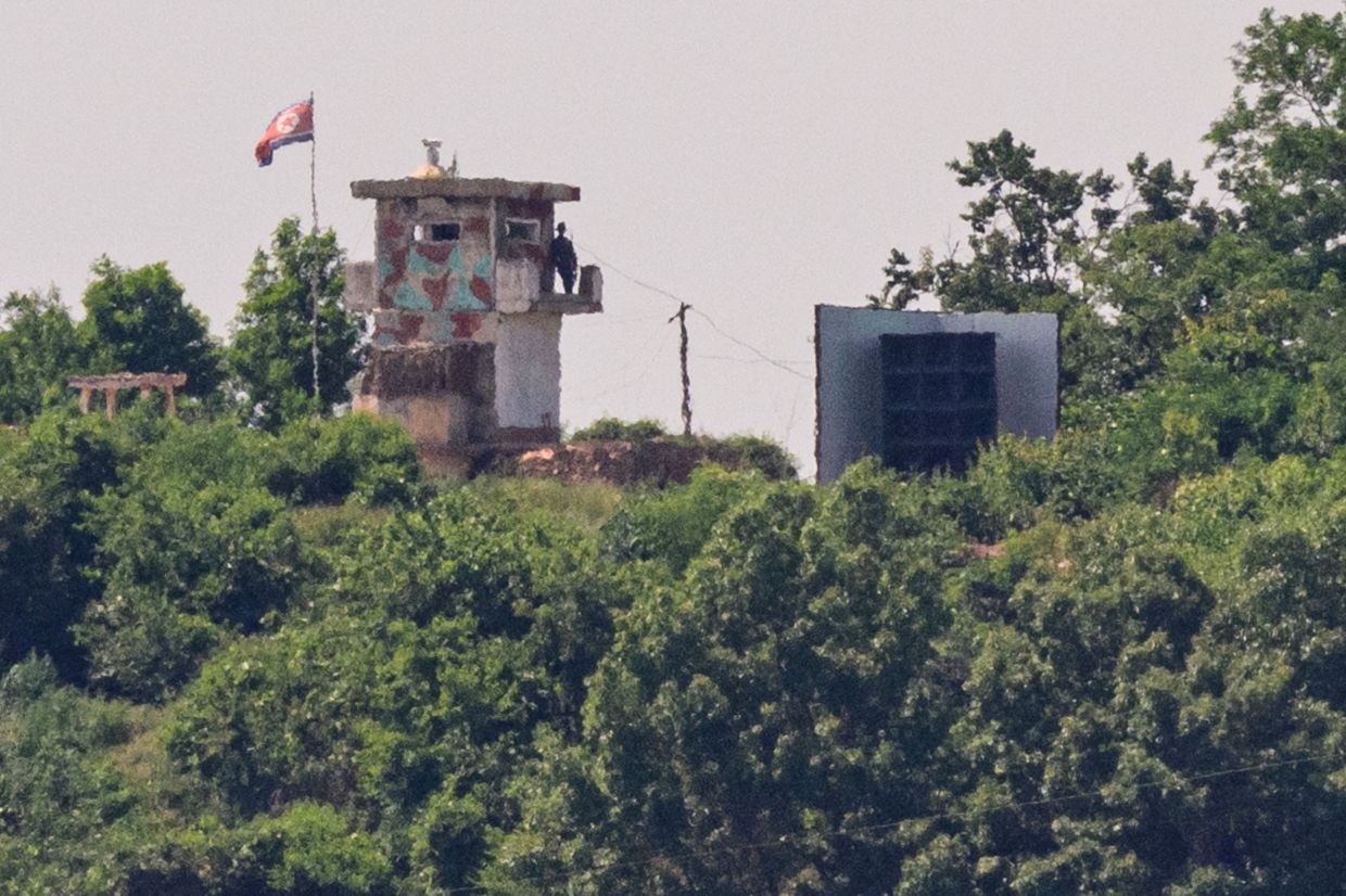 North Korea denies removing border loudspeakers