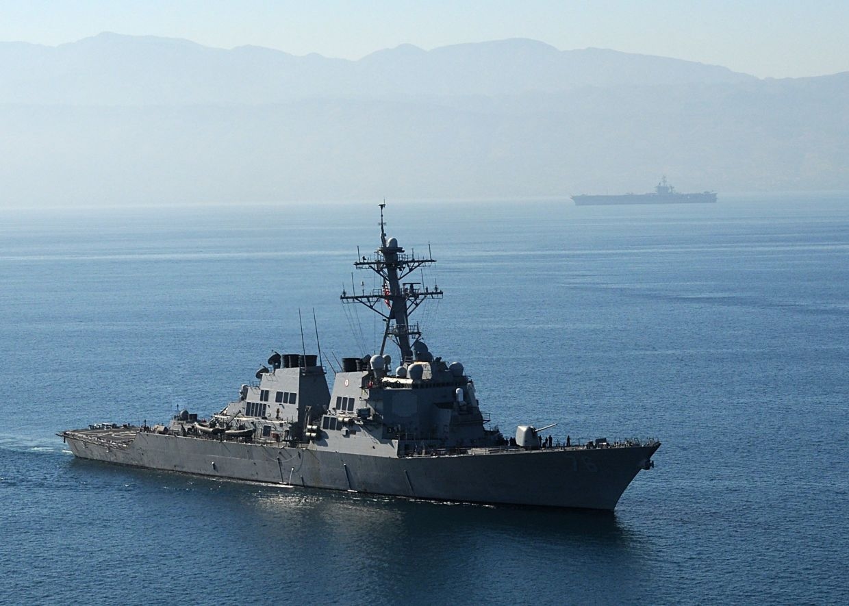 Chinese military ‘warns off' US destroyer from vicinity of Scarborough Shoal
