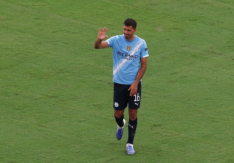 Soccer-Rodri to make careful return as Man City look to rebound from trophy-less season