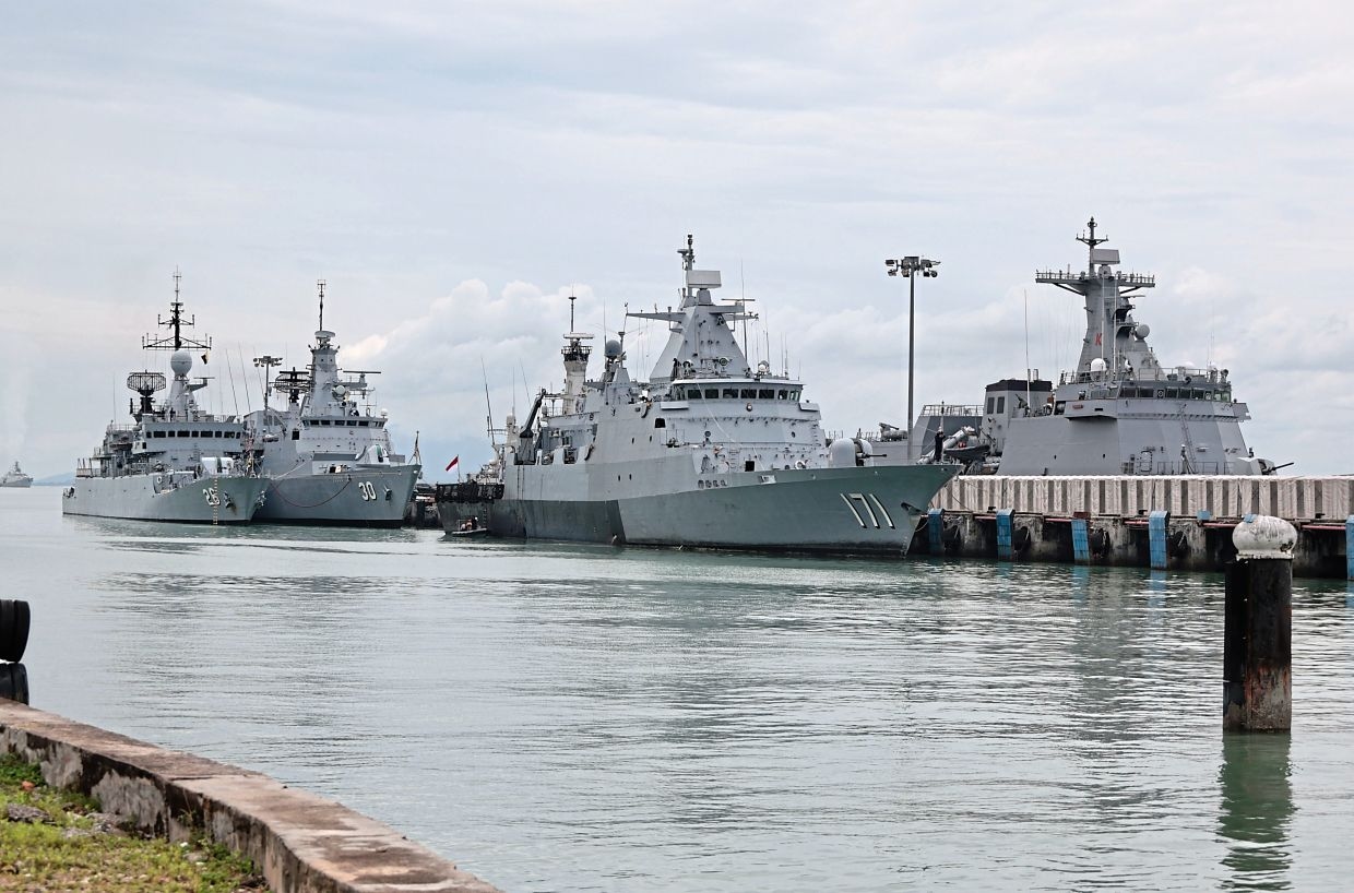 Warships berth in Penang for Asean naval gathering