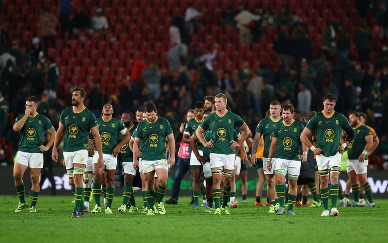 Rugby-Furious Erasmus hints at change in plans for second test against Australia
