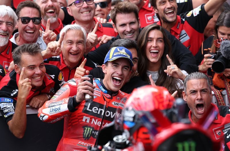 Motorcycling-Marquez wins Austrian GP for first time to extend MotoGP championship lead