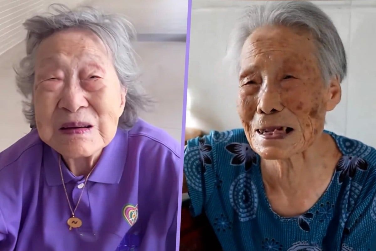 Chinese centenarian sisters, separated for decades, reunite via video, move many online