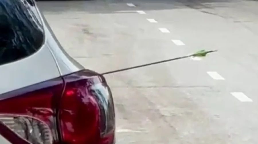 QuickCheck: Did a car get struck by an arrow in Penang?
