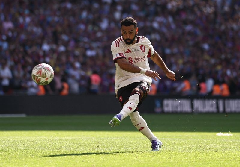 Soccer-Salah wins PFA Player of the Year award for unprecedented third time