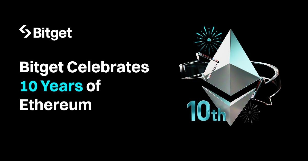 Bitget Celebrates Ethereum's Decade with Big Earn Boosts