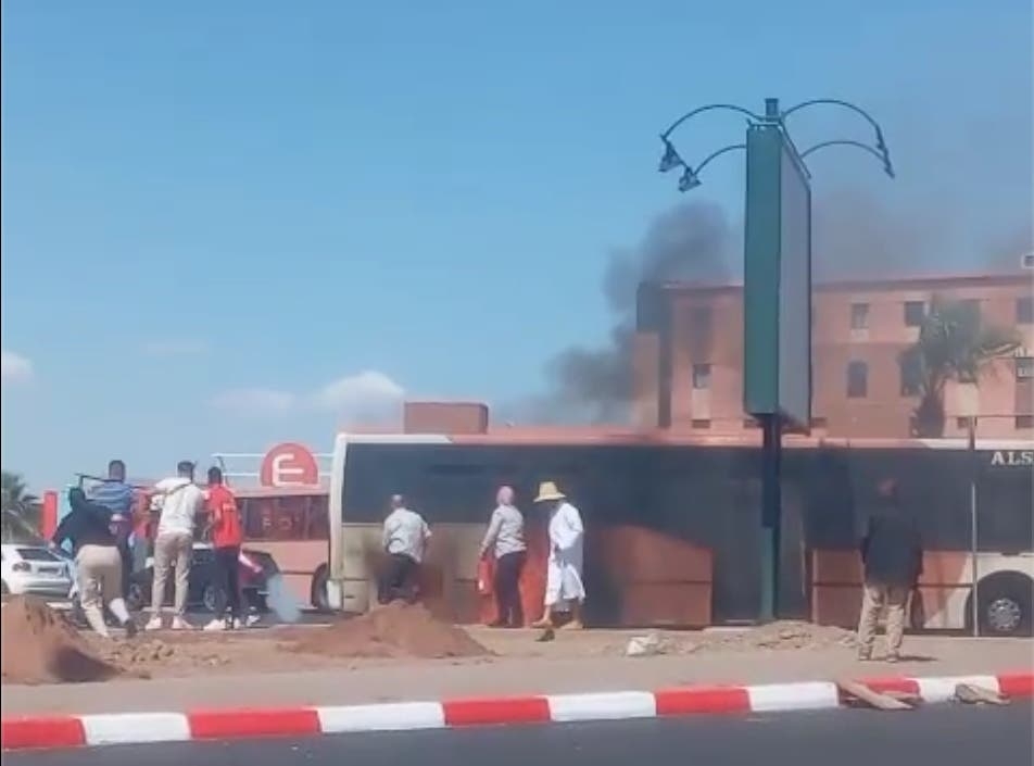 اندلاع حريق بحافلة "ألزا" متهالكة بمراكش