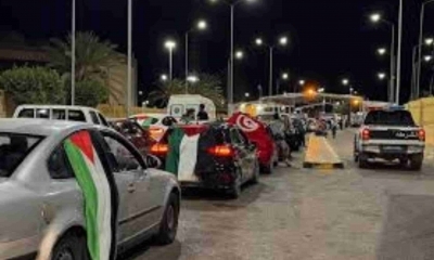 تنسيقية العمل المشترك من أجل فلسطين : "قافلة الصمود" دخلت إلى ليبيا باتجاه مصر